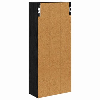 Badkamerwandkast Zwarte Eik 30 x 14 x 70 cm Geconstrueerd hout 8