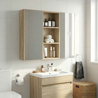 Badkamerwandkast Sonoma Eiken 30 x 14 x 70 cm 5