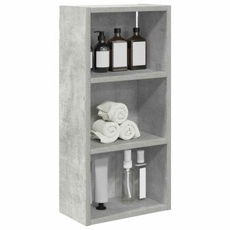 Badkamerwandkast Beton Grijs 30 x 16 x 62,5 cm 3
