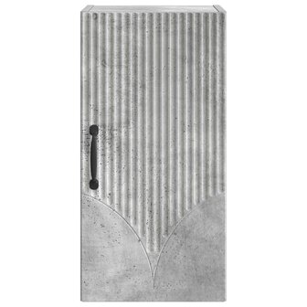 Badkamerwandkast HOORN Betongrijs 30 x 31 x 59 cm Bewerkt hout 4