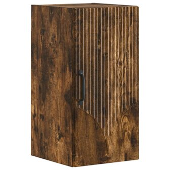 Badkamerwandkast HOORN Gerookt eiken 30 x 31 x 59 cm 2