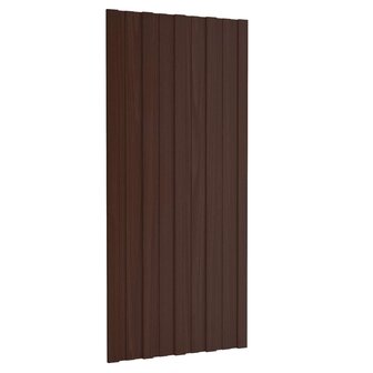 Dakpaneel 12 st Bruin 100 x 45 cm Verzinkt staal 1