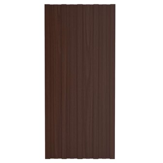 Dakpaneel 12 st Bruin 100 x 45 cm Verzinkt staal 3