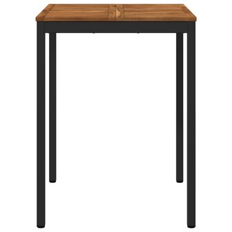 Tuin Bartafel Naturel en Zwart 80 x 80,5 x 105 cm 3