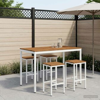 Tuin Bartafel Natuurlijk en Wit 147 x 88,5 x 105 cm 1