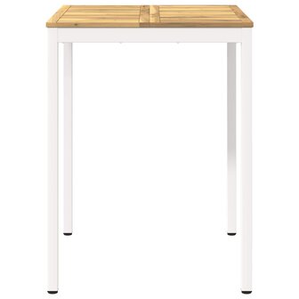 Tuin Bartafel Wit 80 x 80,5 x 105 cm Massief Acaciahout 3