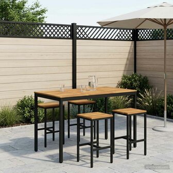 Tuin Bartafel Wit en zwart 147 x 88,5 x 105 cm 1