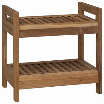 Badkamer wandschap Naturel 45 x 30 x 45 cm Massief Teakhout 2