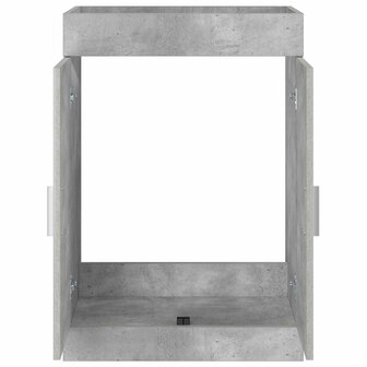 Wastafelkast Betongrijs 56 x 37,5 x 81 cm 4