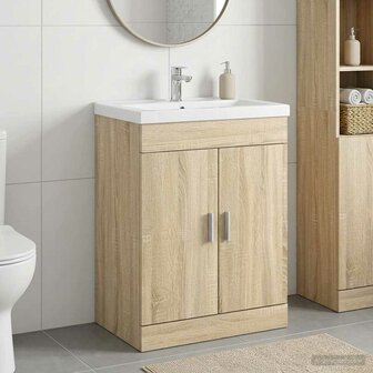 Wastafelkast Sonoma Eiken 78,5 x 37,5 x 81 cm 1