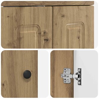 Wastafelkast Artisanaal eiken 78,5 x 37,5 x 81 cm 7