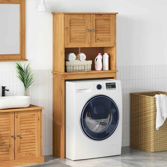 Wasmachinekast VIGO Bruin en Honingbruin 72,5 x 27 x 161 cm 1