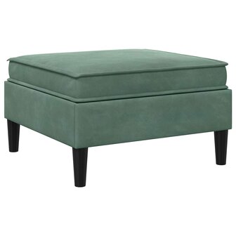 Hocker met Opslag Zeegroen Fluweel 6