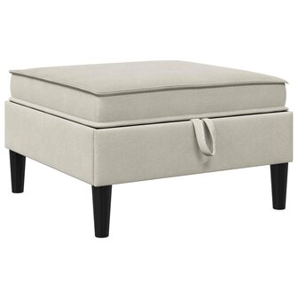 Hocker met Opslag Havermout Fluweel 2