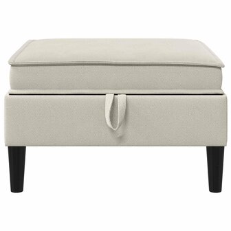 Hocker met Opslag Havermout Fluweel 4