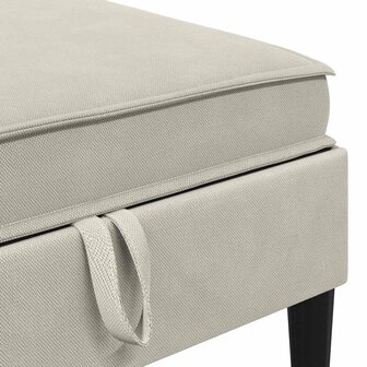 Hocker met Opslag Havermout Fluweel 7