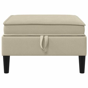 Hocker met Opslag Zand Fluweel 4