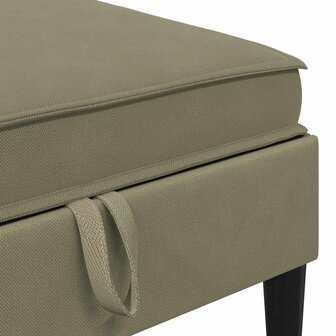 Hocker met Opslag Kaki Fluweel 7