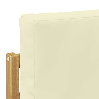 2 Stuk Buiten bankenset Polyester Wit en Cr&egrave;me 7