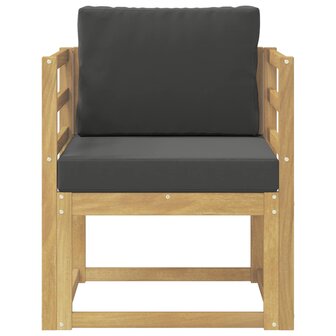 2 Stuk Buiten bankenset Polyester Wit en Anthraciet 3