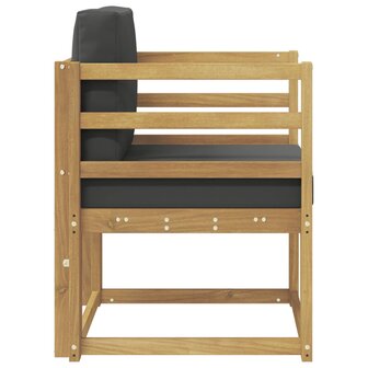 2 Stuk Buiten bankenset Polyester Wit en Anthraciet 4