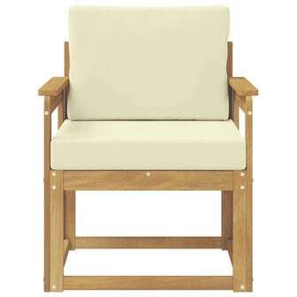 2 Stuk Buiten bankenset Polyester Wit en Cr&egrave;me 3