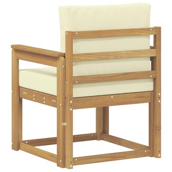2 Stuk Buiten bankenset Polyester Wit en Cr&egrave;me 5
