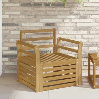 Buiten bankenset Massief Acaciahout Wit 1