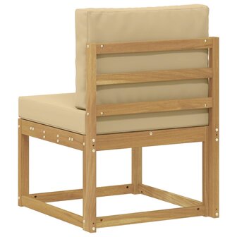 Buiten bankenset Wit en Beige 59 x 63 x 73 cm 5