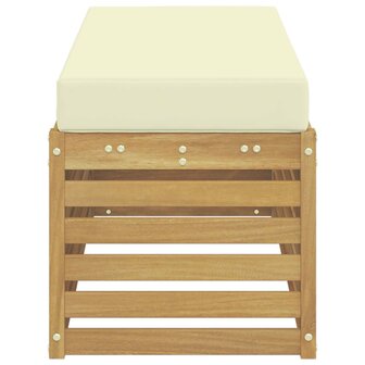 Buiten bankenset Wit en cr&egrave;mekleurig 115 x 43 x 45 cm 4