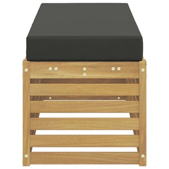 Buiten bankenset Wit en antracietkleurig 115 x 43 x 45 cm 4