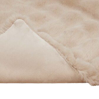 Antislip deken van imitatie konijnenbont Olite Beige Polyester 7