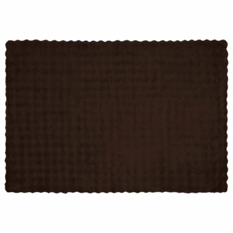 Antislip deken van imitatie konijnenbont Olite 4 st Kameel 6
