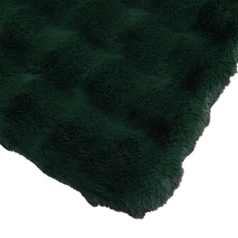 Antislip deken van imitatie konijnenbont Olite 4 st Donkergroen 7