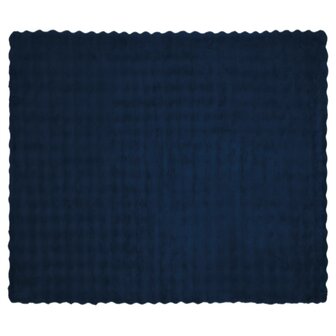 Antislip deken van imitatie konijnenbont Olite Marineblauw 5