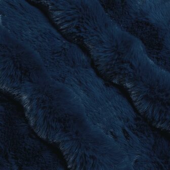 Antislip deken van imitatie konijnenbont Olite Marineblauw 8