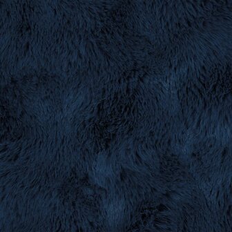 Antislip deken van imitatie konijnenbont Olite Marineblauw 9