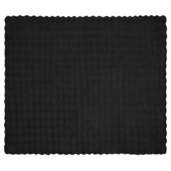 Antislip deken van imitatie konijnenbont Olite 4 st Zwart 6
