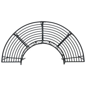 Boombank 4 zitplaatsen 160 x 80 x 89 cm Staal Zwart 2