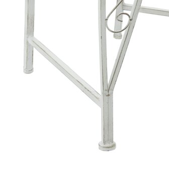 Boombank 8 zitplaatsen &Oslash; 160 x 89 cm Staal Antiek wit 3