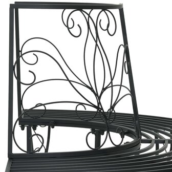 Boombank 4 zitplaatsen 160 x 80 x 89 cm Staal Zwart 5