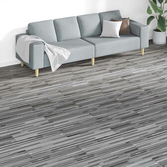 Vloerplanken Grijs 5,26 m&sup2; 18 st PVC 1