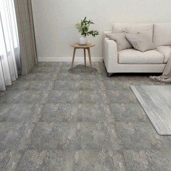 Vloerplanken Steen muur 5,11 m&sup2; 55 st PVC 1