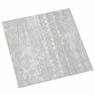Vloerplanken Lichtgrijs en wit. 5,11 m&sup2; 55 st PVC 2