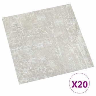 Zelfklevende Vloerplanken Lichtgrijs 30,5 x 30,5 cm 20 st PVC 2