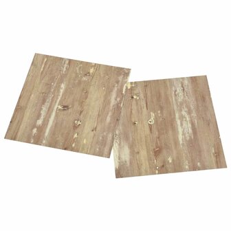 Zelfklevende Vloerplanken Bruin en wit 30,5 x 30,5 cm 20 st PVC 3