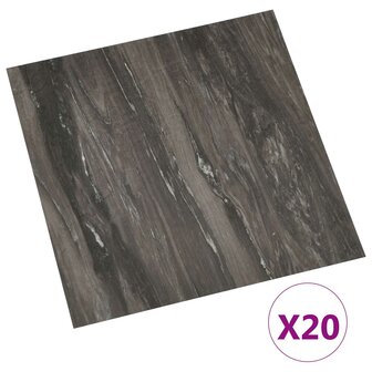 Zelfklevende Vloerplanken Donkergrijs 30,5 x 30,5 cm 20 st PVC 2