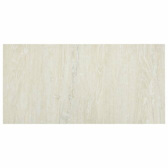 Zelfklevende Vloerplanken Cr&egrave;mekleurig 30,5 x 30,5 cm 20 st PVC 4