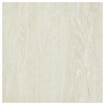 Zelfklevende Vloerplanken Cr&egrave;mekleurig 30,5 x 30,5 cm 20 st PVC 5