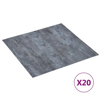 Zelfklevende Vloerplanken Grijs Marmer 30,5 x 30,5 cm 20 st PVC 2
